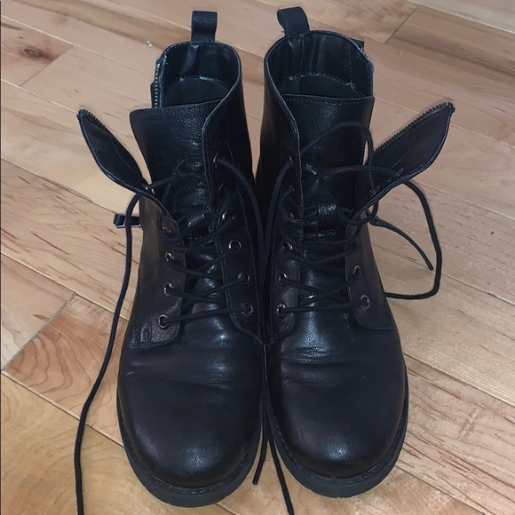 Steve Madden combat boots - Picture 1 of 10